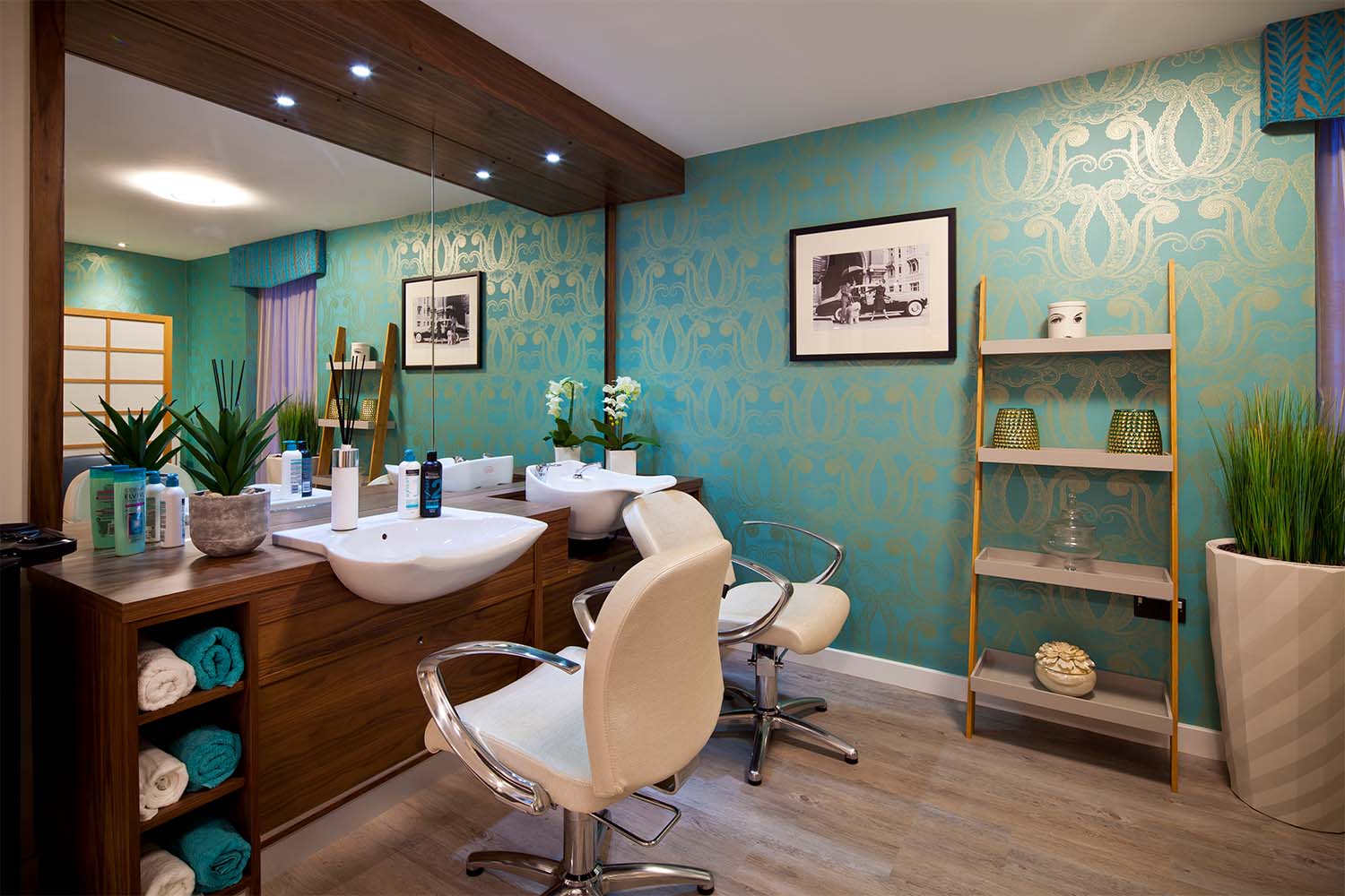 Our hairdressing studio at Ty Llandaff Care Home