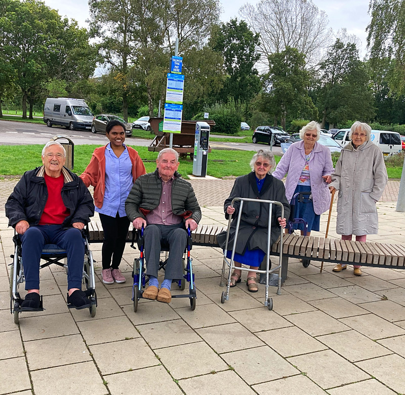 Residents at Cosmeston Lake
